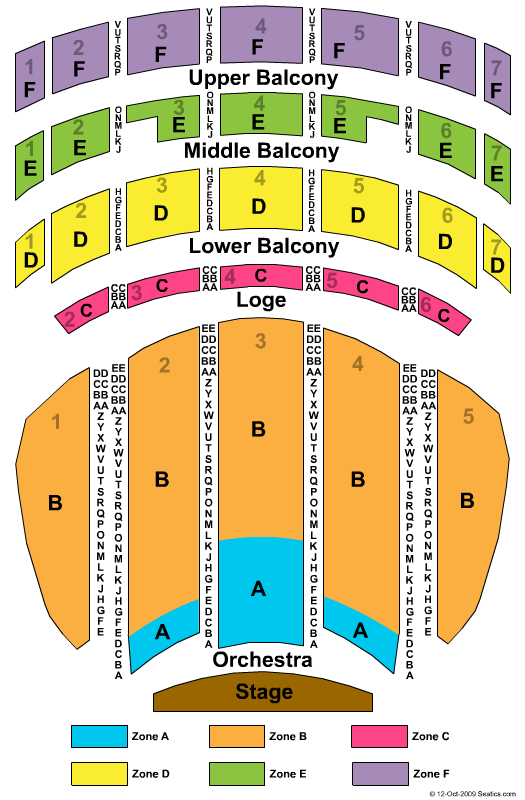 sheas performing arts center seating chart