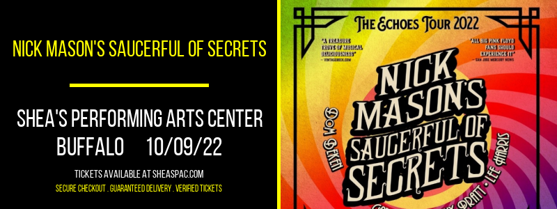 Nick Mason's Saucerful of Secrets at Shea's Performing Arts Center
