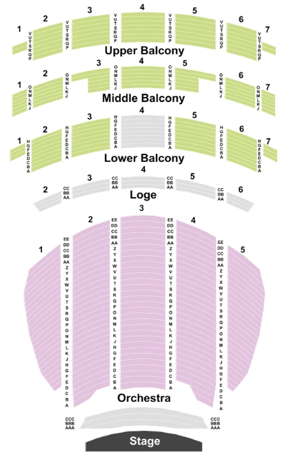 sheas performing arts center seating chart